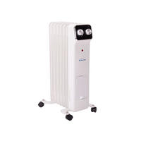 ÖLRADIATOR Weiß mit Rollen und 3 Leistungsstufen 1500 W - Weiß, Metall (31/62/15cm) - Purline