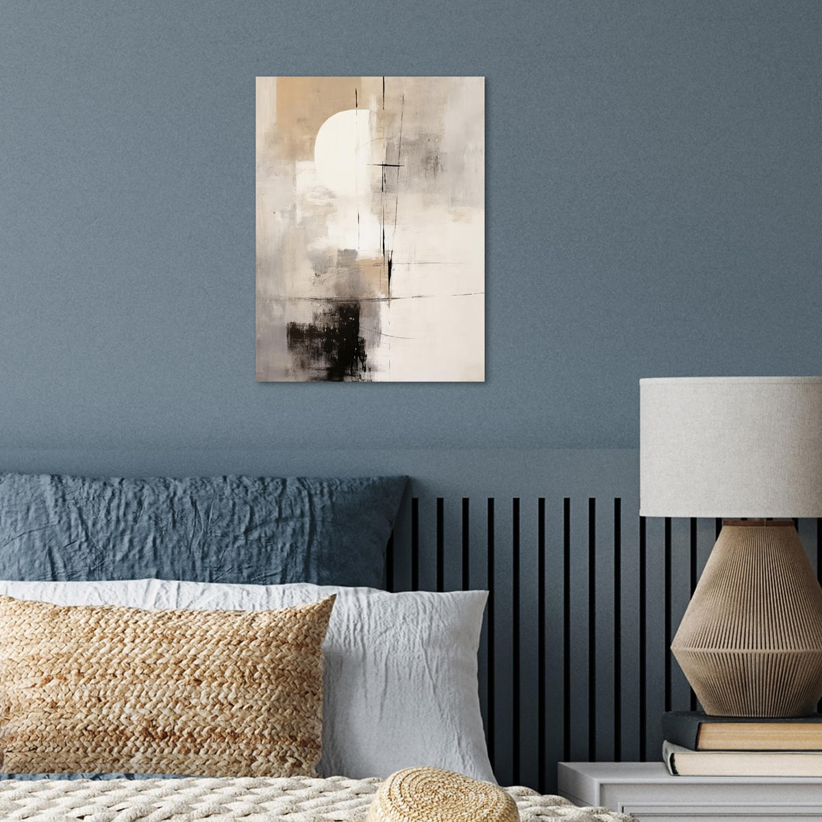 POSTER Abstrakt - Kunst - Grau 30x40 cm - Hellgrau, Papier (30/40/0.1cm) - MuchoWow