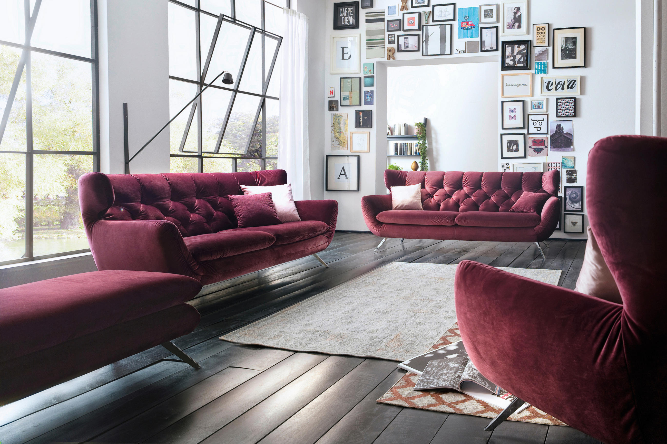 Chesterfield Möbel Rot Inspo