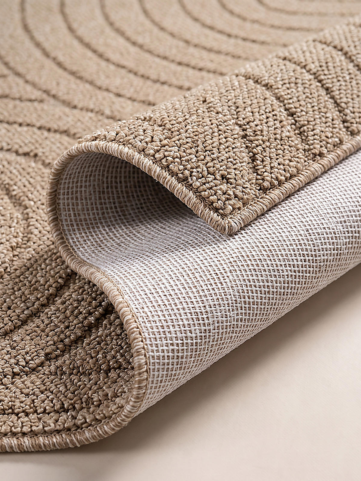 TEPPICHLÄUFER Geometrisch TOCE Polypropylen Natur 80 x 150 cm - Beige, Textil (80/150cm) - KADIMA DESIGN