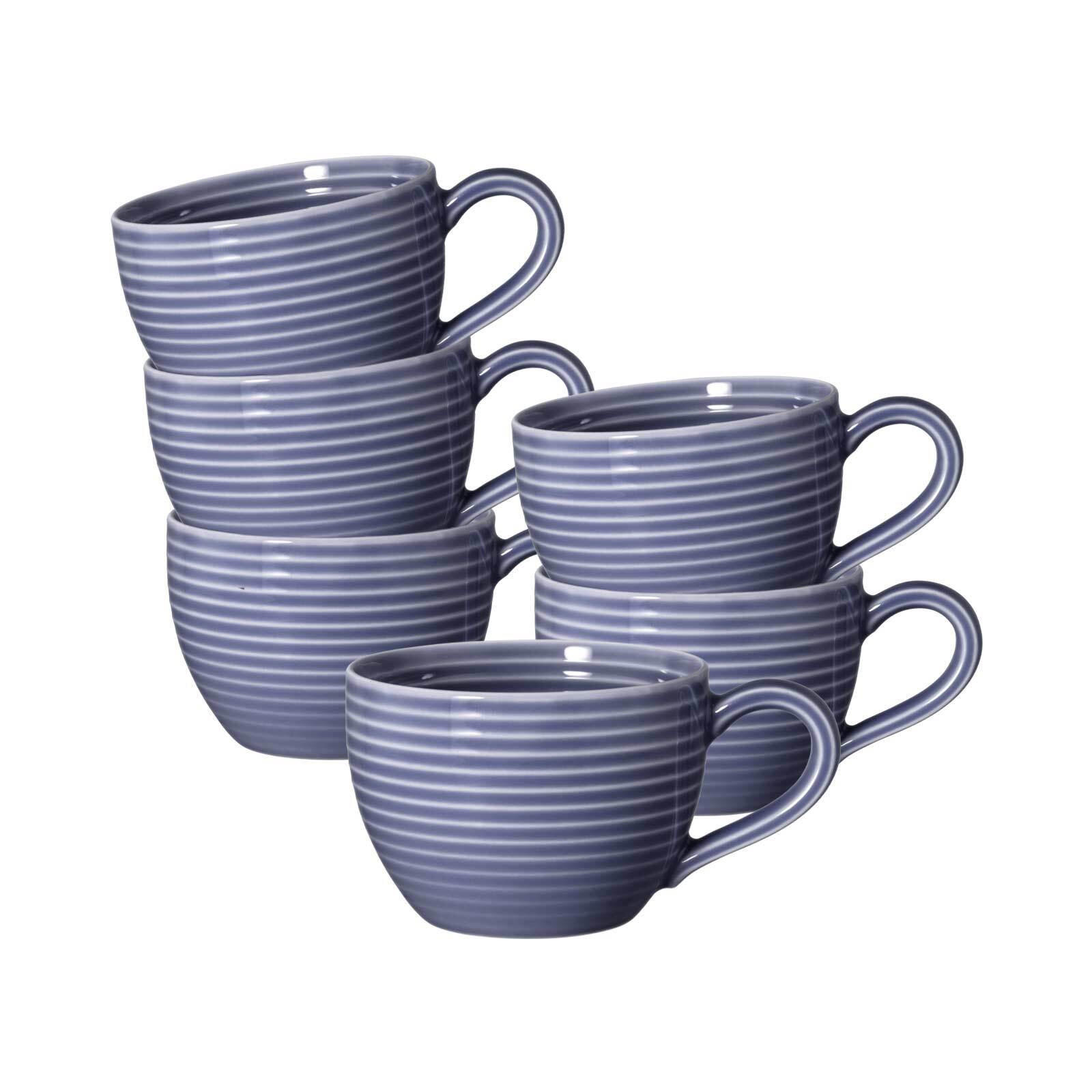 ESPRESSOTASSEN Beat Color Glaze Fliederblau 0,11 l 6er Set - Violett, Keramik (0.11L) - Seltmann Weiden
