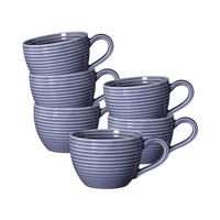 ESPRESSOTASSEN Beat Color Glaze Fliederblau 0,11 l 6er Set - Violett, Keramik (0.11L) - Seltmann Weiden