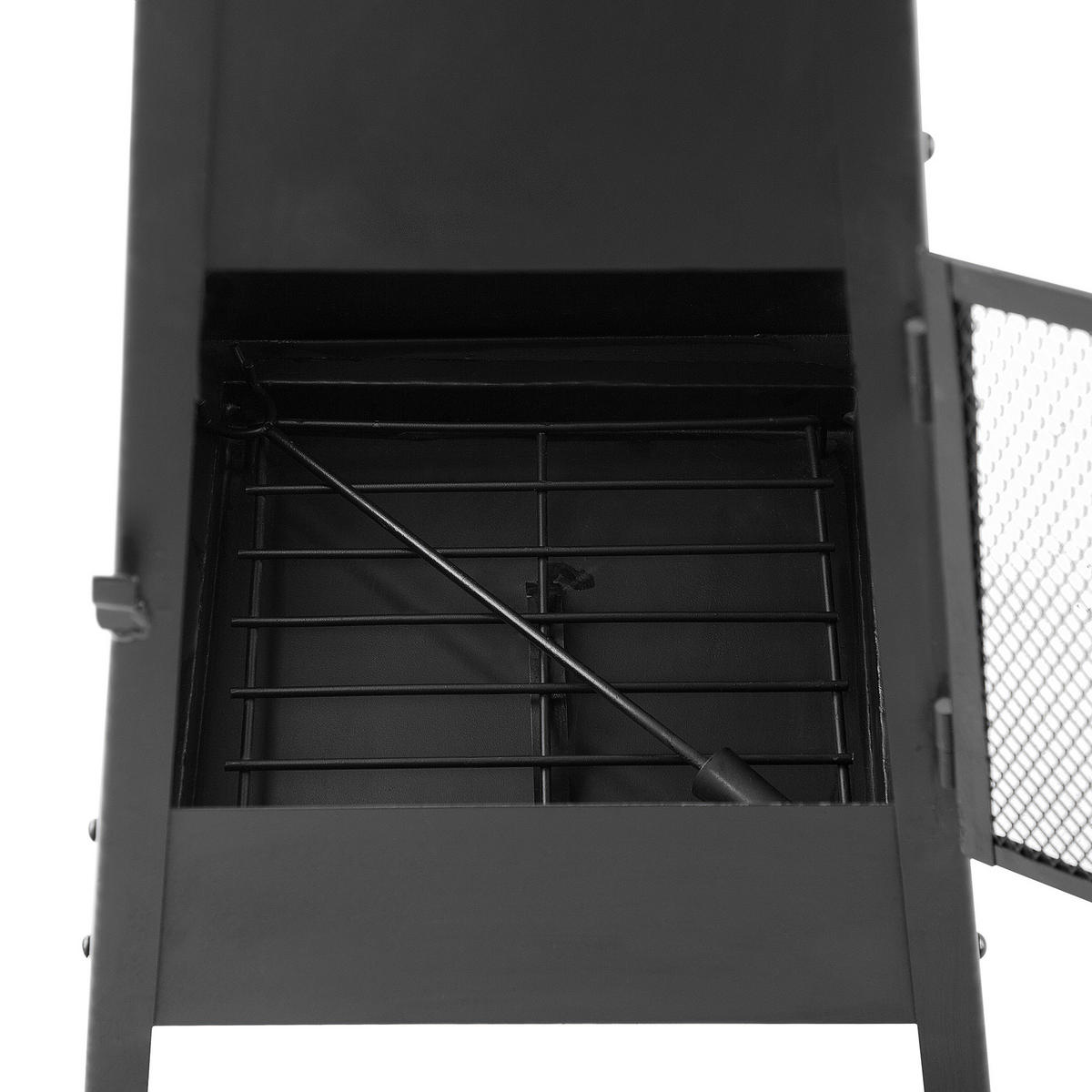 FEUERSTELLE Stah schwarz Yasur - Schwarz, Metall (41/100/41cm)