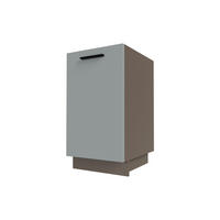 KÜCHENUNTERSCHRANK Bonn Dust Grey Matt / Lava Matt 45 / 50 / 82cm - Dunkelgrau/Grau, Holz/Holzwerkstoff (45/82/50cm) - Feldmann-Wohnen
