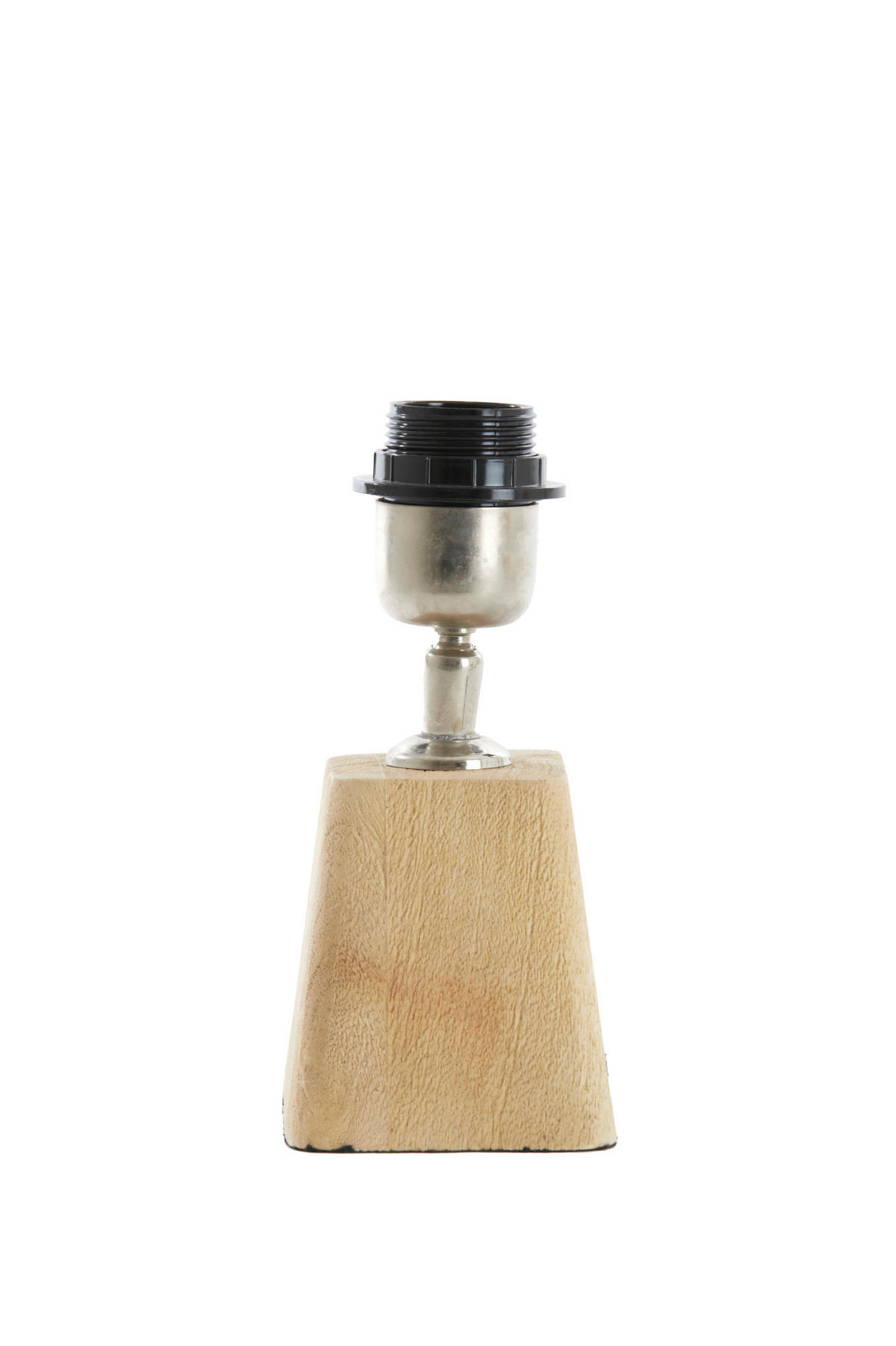 LAMPENFUSS Kardan Braun 18/13/15 cm - Hellbraun, Holz (18/13/15cm) - Light & Living