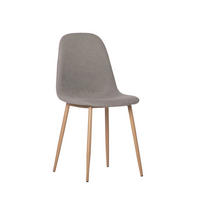 ESSZIMMERSTUHL Ellis Grau 45 cm x 86 cm - Grau, Textil (45/86/52cm)