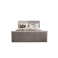 BOXBETT mit Bettkasten und Topper LAMM Stoff Sven Beige 200x200 cm H2-Pocket - Beige, Holzwerkstoff (200/200cm) - Kaiser Möbel
