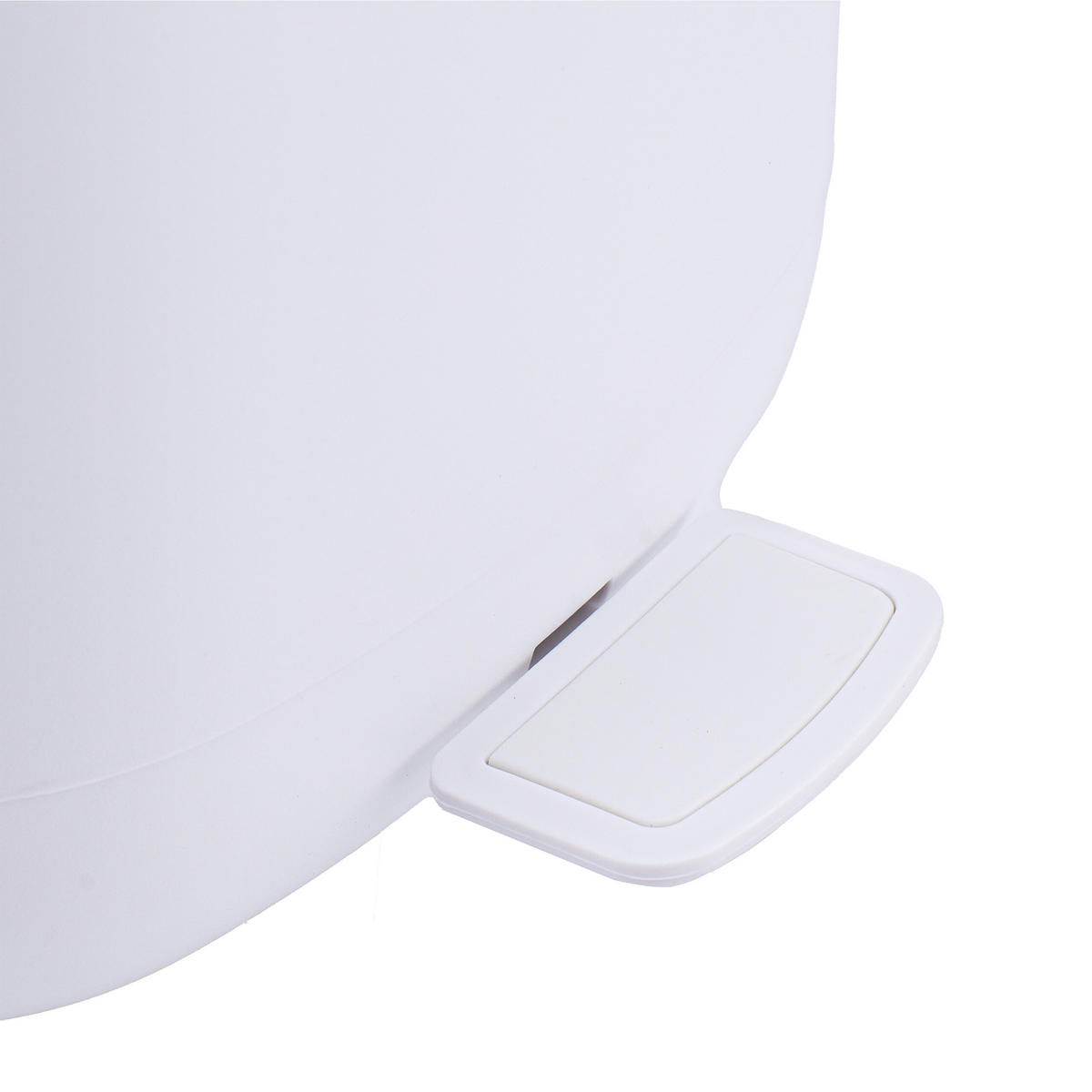 BAD-MÜLLEIMER - Weiß, Kunststoff/Metall (21.5/25/21.5cm) - Relaxdays