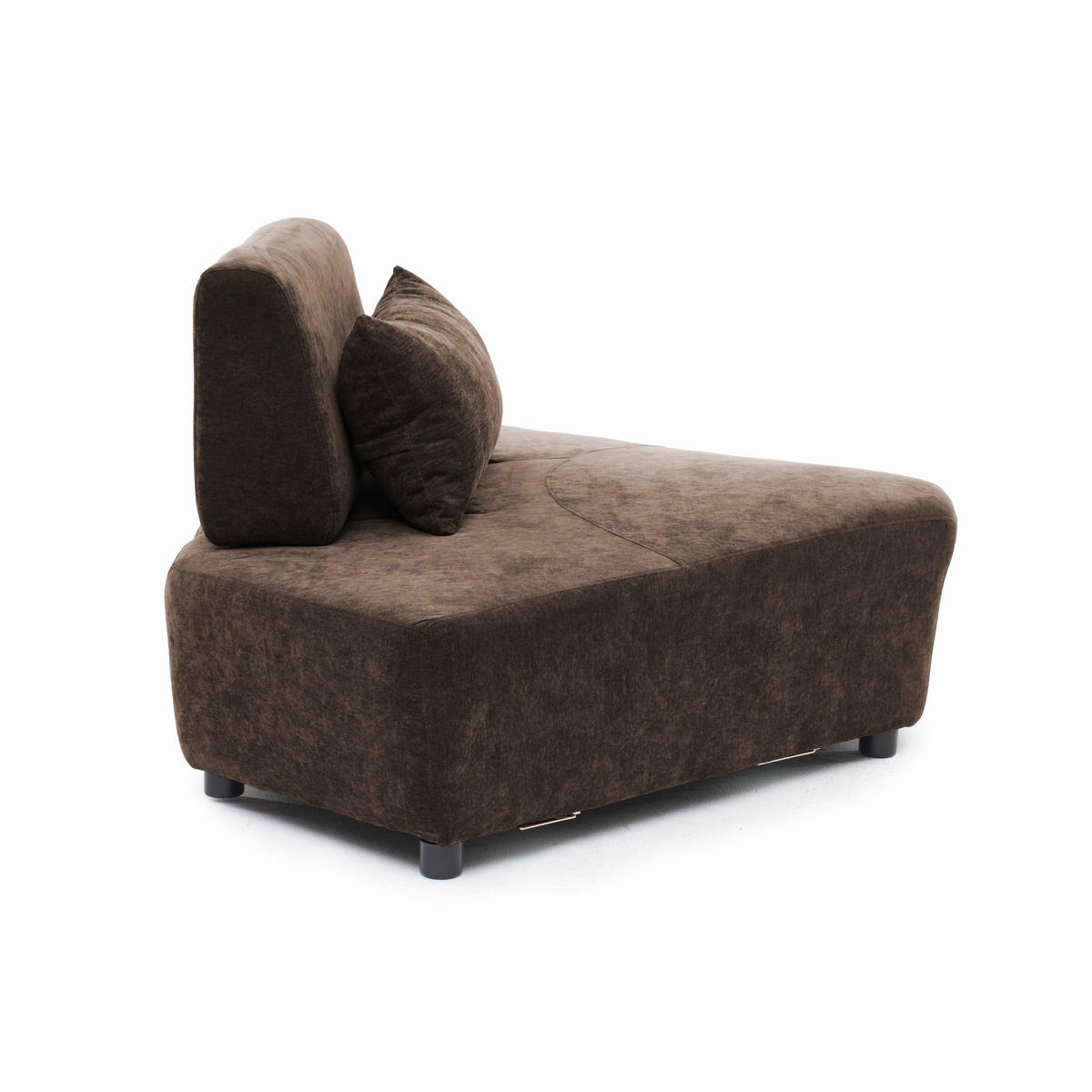 ECKSESSEL, Schokolade - Braun, Textil (170/82/117cm) - Oviala
