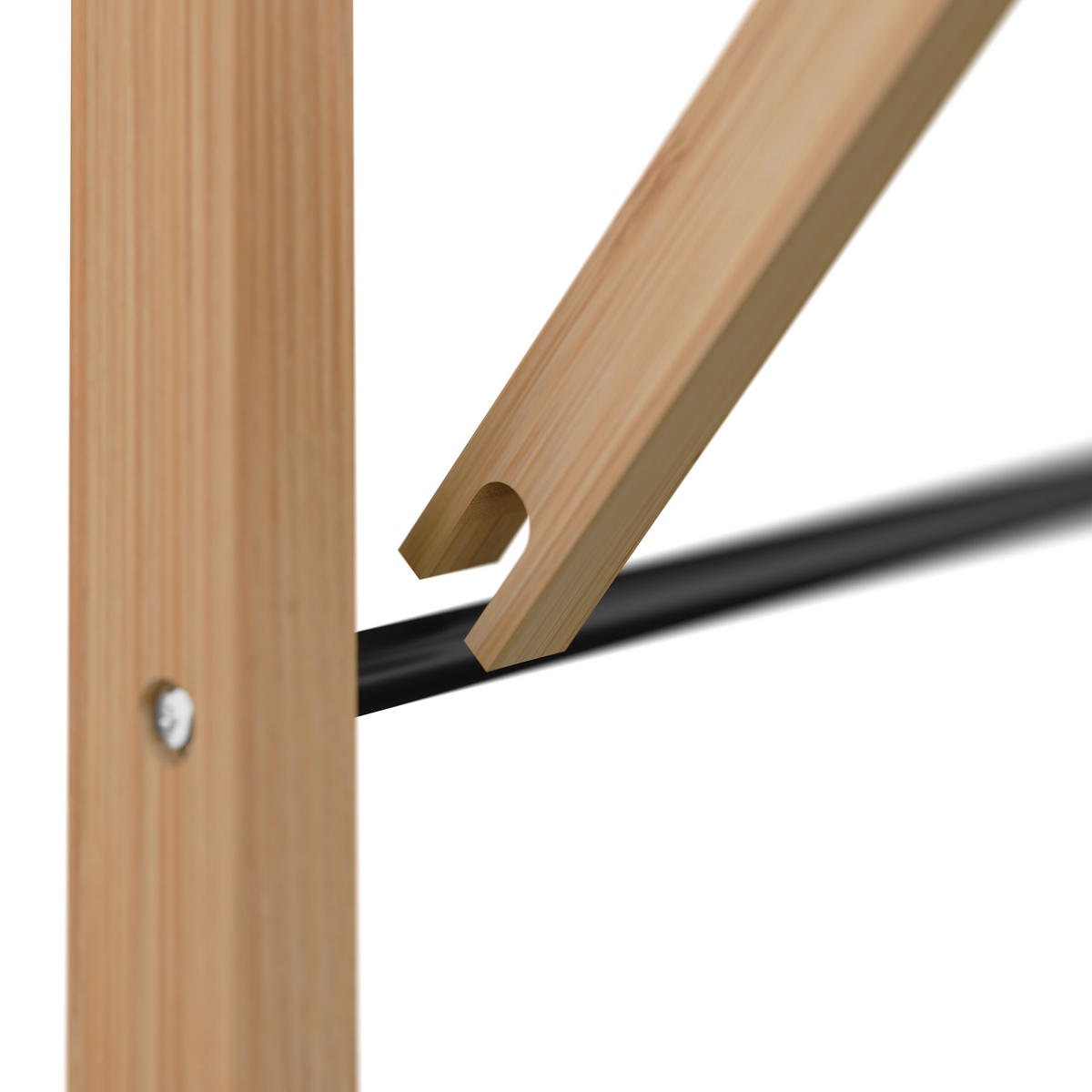 SUŠIAK na prádlo - viacfarebná, kov/drevo (71.5/45/59cm) - Relaxdays