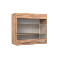 SKLENĚNÁ KUCHYŇSKÁ SKŘÍŇKA Fame-Line Zlatý mocný dub - medově dubová, kompozitní dřevo (80/72/34.1cm) - Vicco