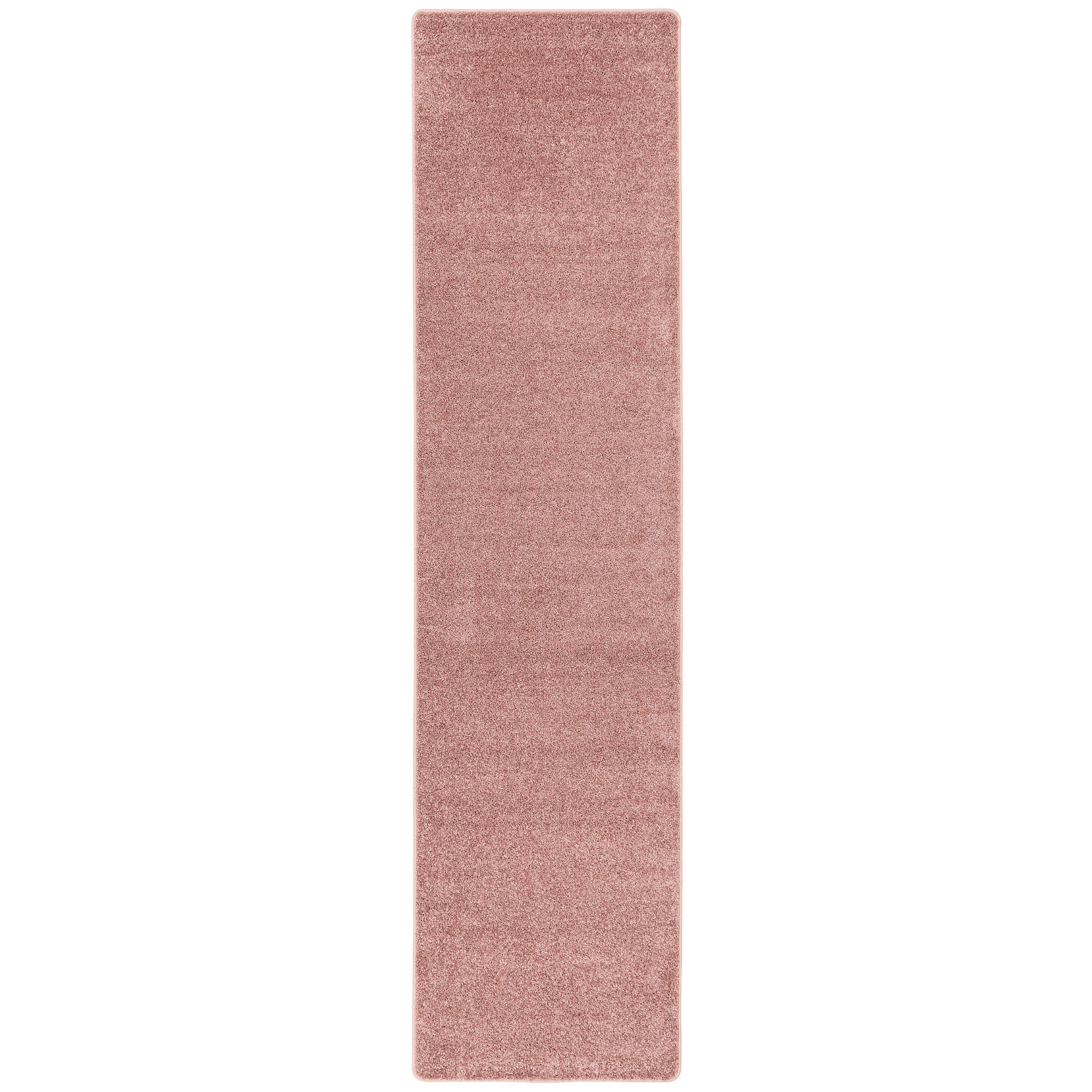 HOCHFLOR VELOURS LÄUFER TEPPICH LUNA - Altrosa, Textil (80/400cm) - Snapstyle