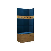 GARDEROBEN-SET Orion I - Blau/Eiche Artisan, Holzwerkstoff/Kunststoff (84/186/46cm) - MIRJAN24