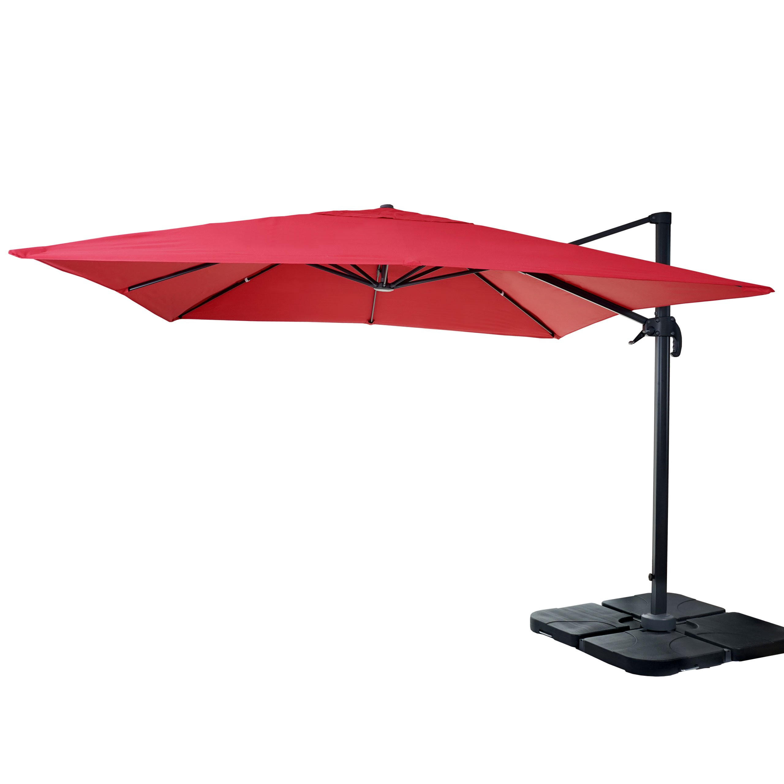 AMPELSCHIRM I Rot 300/300 cm - Rot, Textil (360/300cm) - MCW