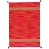NATUR BAUMWOLLE TEPPICH KELIM TOSKANA - Rot, Textil (90/160cm) - Pergamon