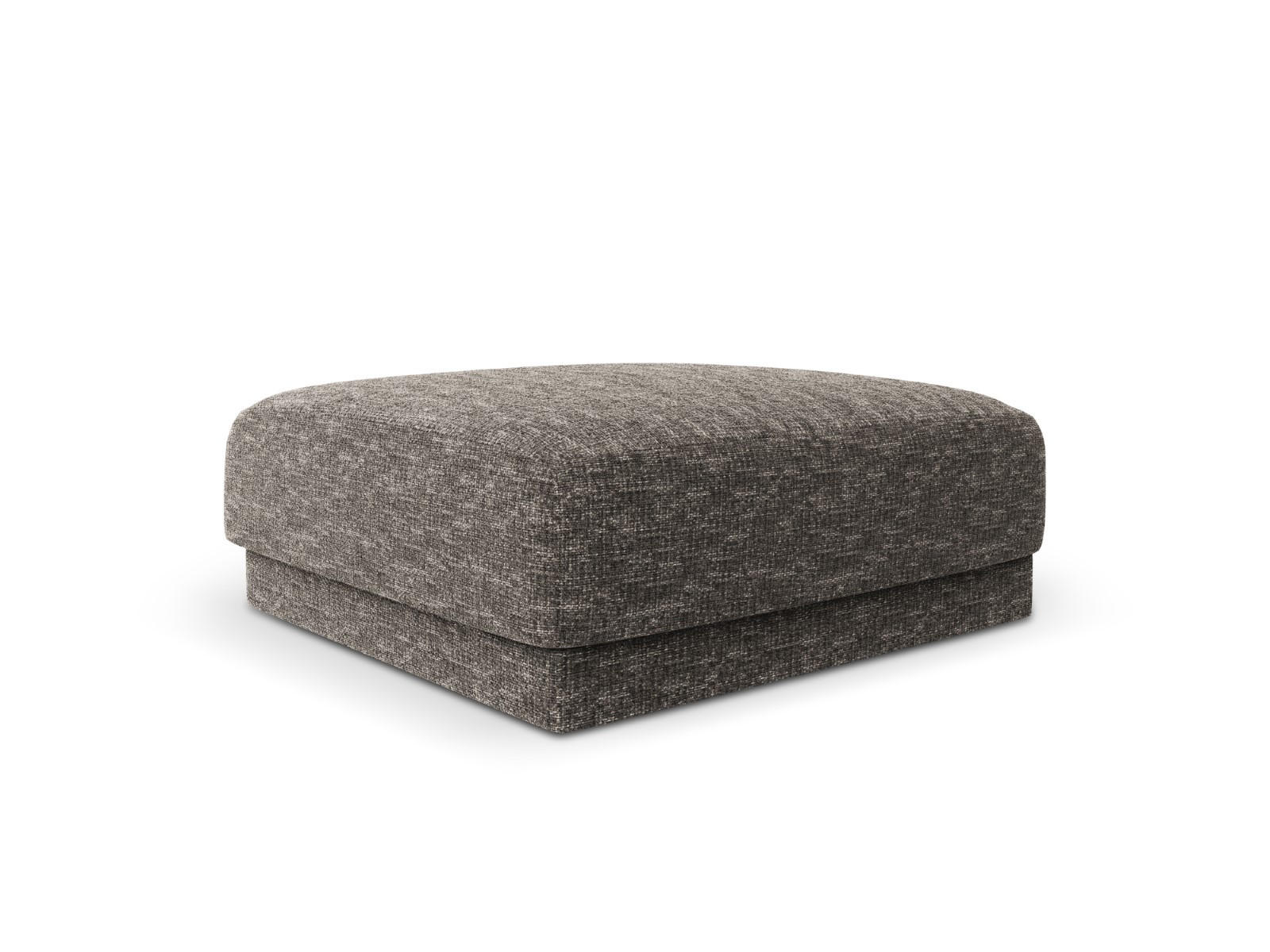 POUF Miley aus Chenille-Stoff grau - Grau, Textil (90/40/90cm) - Micadoni