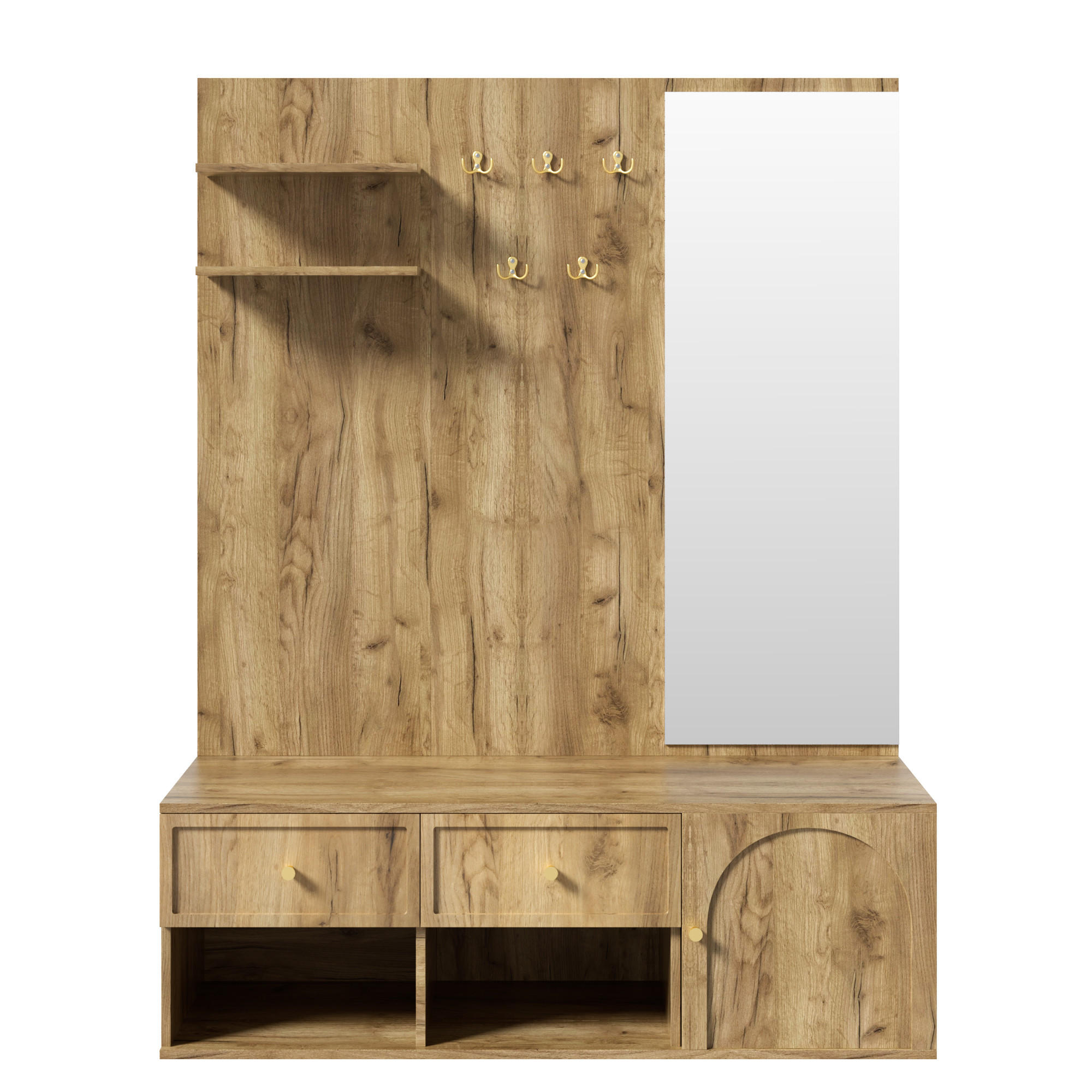 Urban Meuble Garderobenset Natur 120x159x35 cm