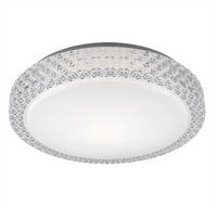 LED DECKENLEUCHTE Weiß Sternenhimmel Effekt - Weiß, Metall (40/40/11cm)