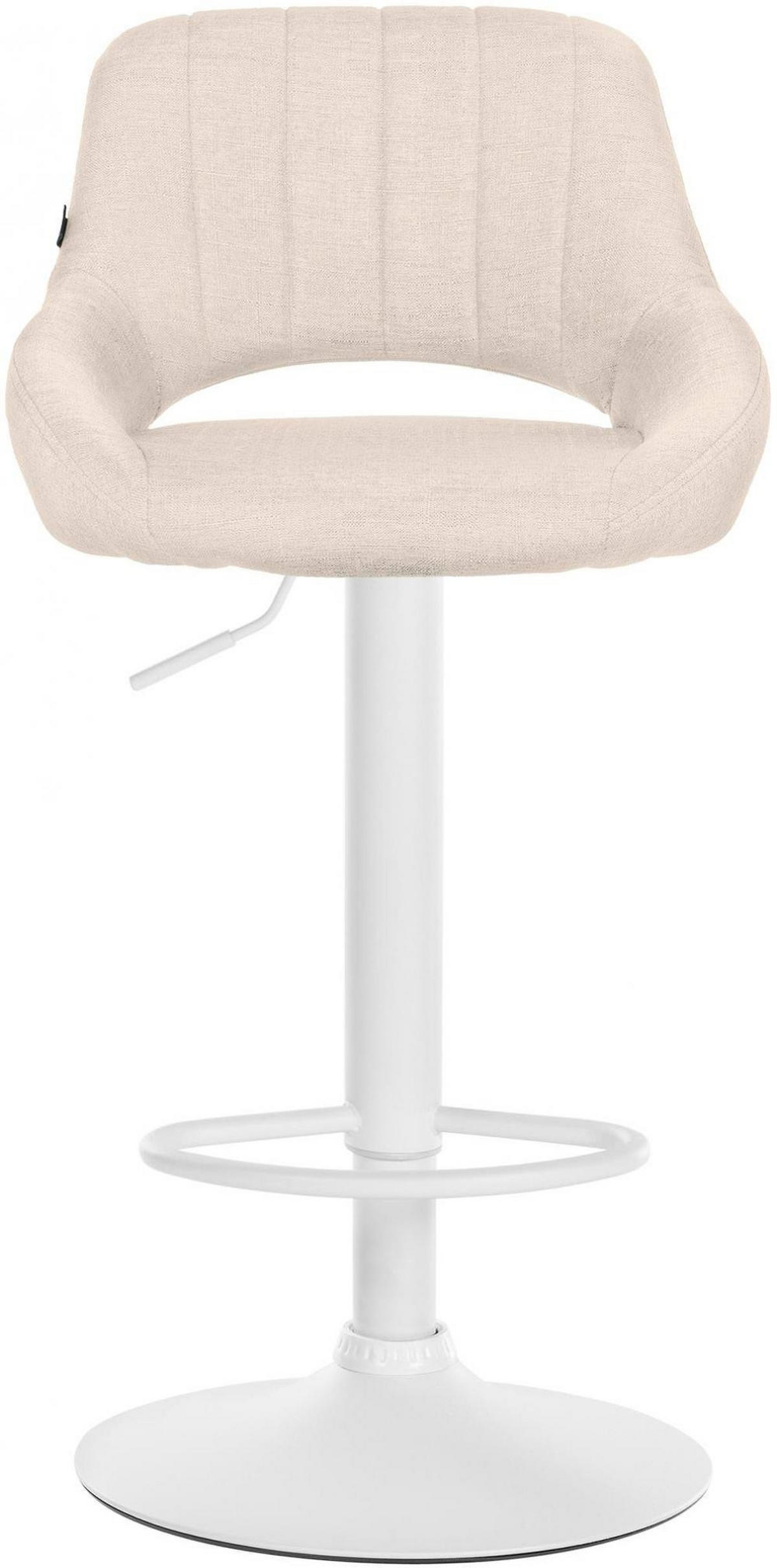 BARHOCKER 2er Set Stoff creme - Creme, Textil (47/85/48cm) - CLP