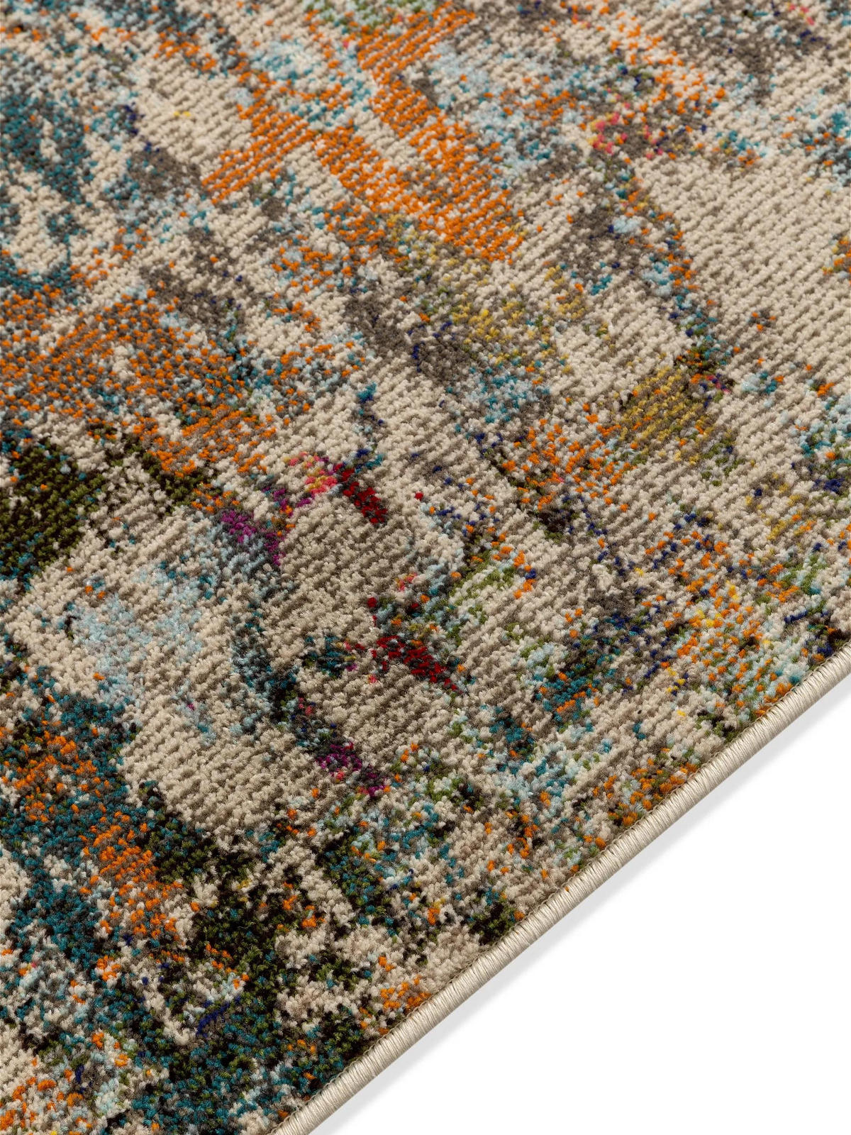 TEPPICH Casa Multicolor 200/200 cm - Multicolor, Naturmaterialien/Textil (200/200cm) - benuta