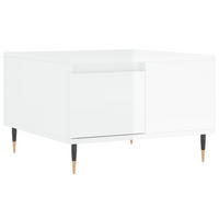 COUCHTISCH Hochglanz-Weiß 55x55x36,5 cm Holzwerkstoff - Weiß, Holzwerkstoff (55/55/36.5cm) - furnicato