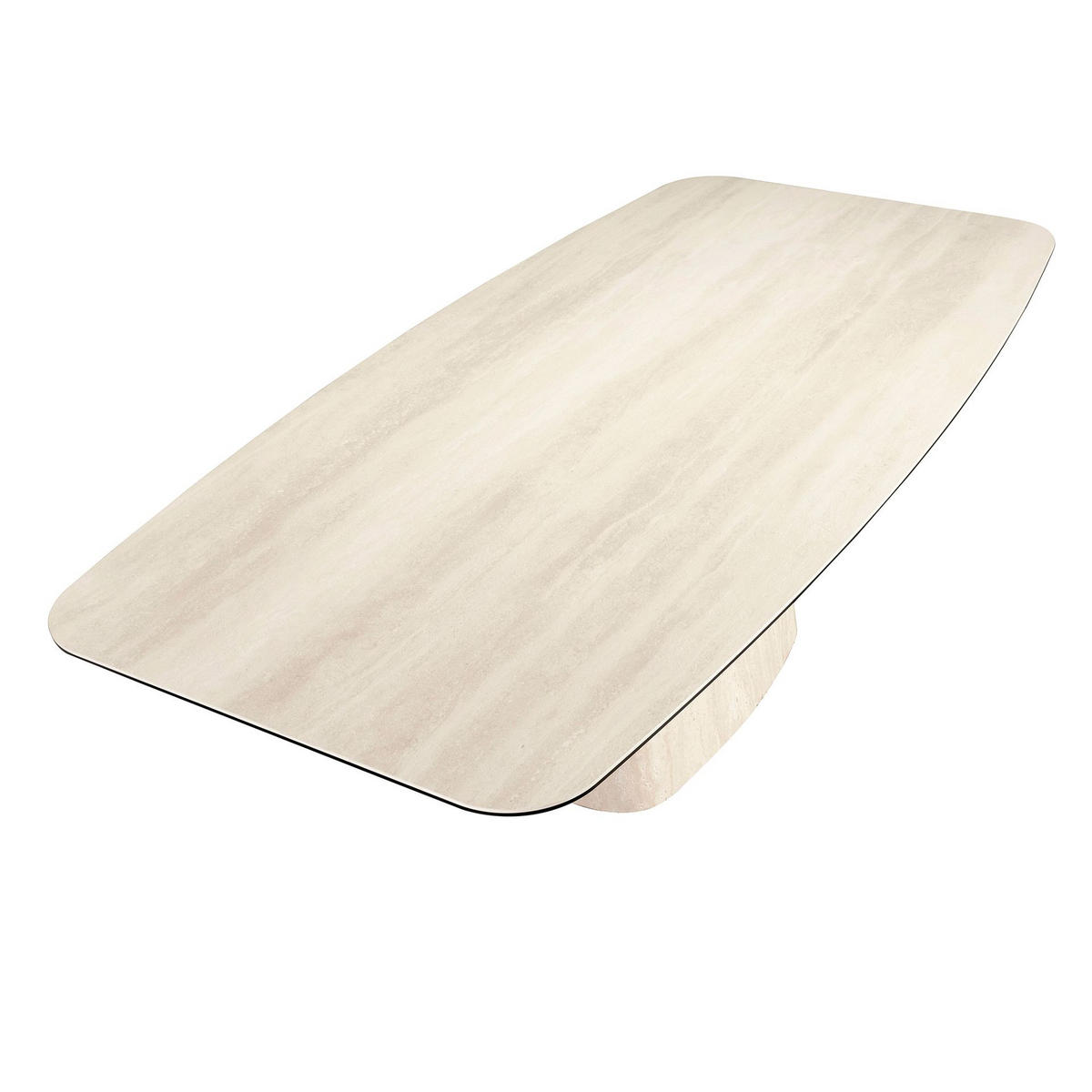 ESSTISCH oval Sand 240/120/76 cm - Beige, Keramik (120/240/76cm) - ANGEL CERDA