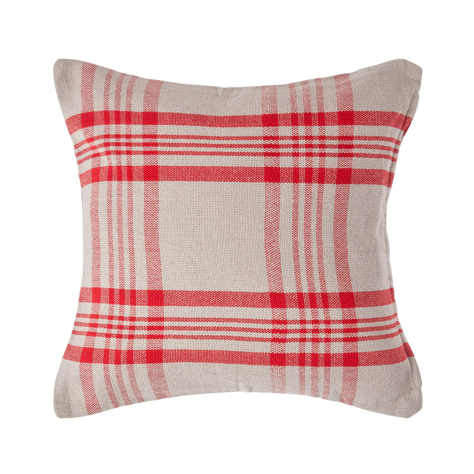 KISSENHÜLLE Schottenkaro 45/45 cm - Rot, Textil (45/45cm) - Homescapes