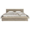 POLSTERBETT Alegre Greige Samt 140x200 cm - Taupe/Schwarz, Holz/Textil (140/200cm) - Selsey