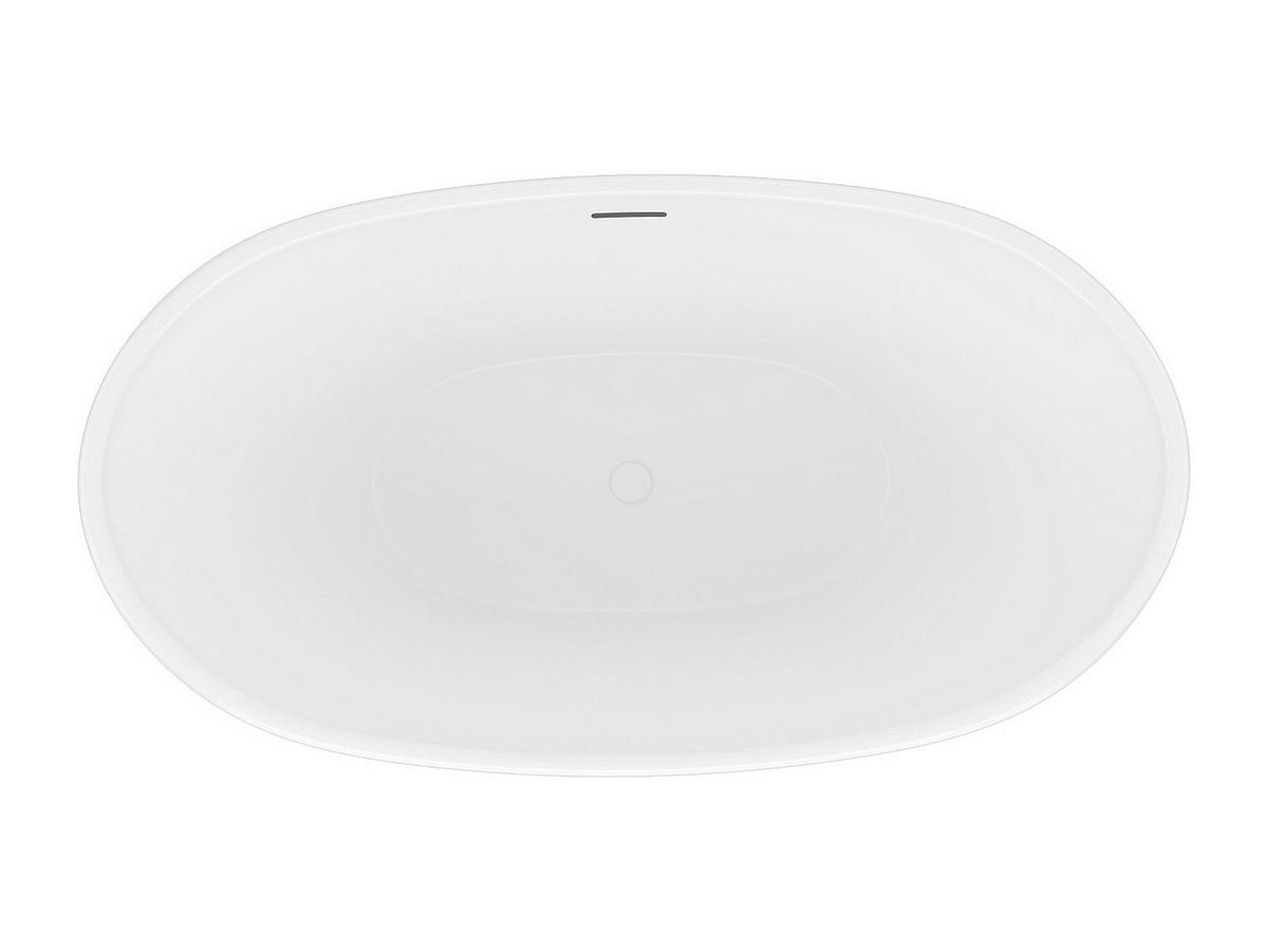 FREISTEHENDE Badewanne - 1 Person - acryl - weiß Mobula - Weiß, Kunststoff (130/57/70cm) - Vente-Unique
