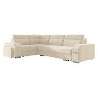 ECKSOFA Alvares, Seite: Links - Creme, Holz/Kunststoff (305/205cm) - MIRJAN24
