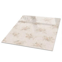 TISCHPLATTE 50x50 cm – Blumenmuster - Weiß, Glas (0.4/50/50cm) - Wallfluent