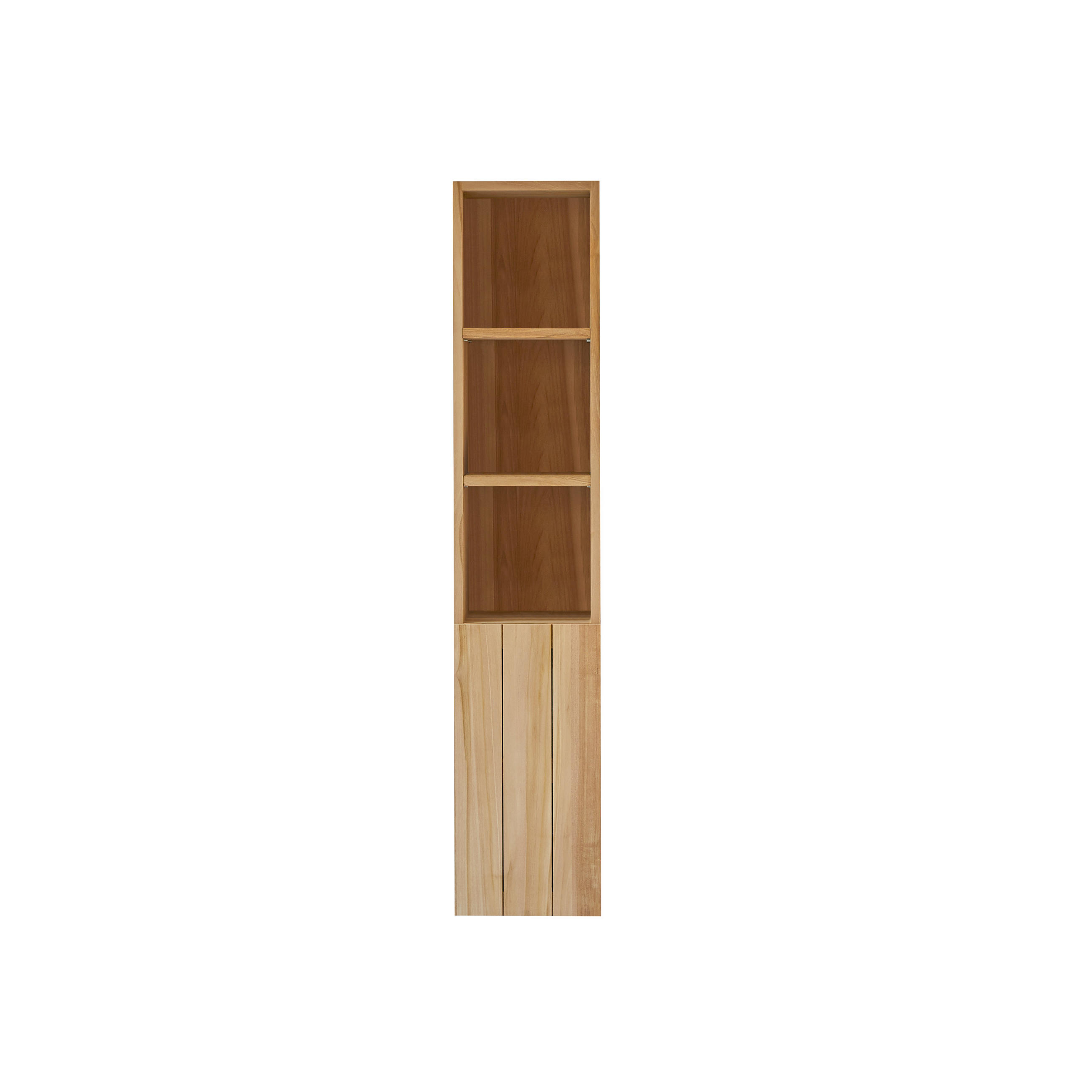 HOCHSCHRANK Jill Natur aus Teak - Naturfarben, Holz (30/150/35cm) - Tikamoon