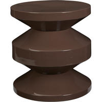 METALL-BEISTELLTISCH Tafel Dunkelbraun 31/31/33 cm - Braun, Metall (31/31/33cm) - Home Styling Collection