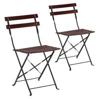 GARTENKLAPPSTUHL-SET Agata Metall - Schwarz, Metall (42/76/55cm) - VS Venta-stock