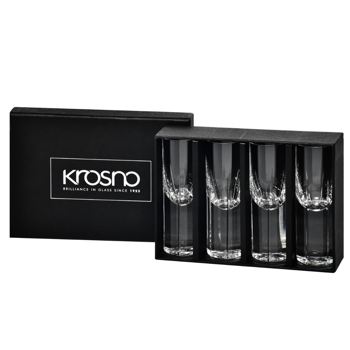 SCHNAPSGLÄSER GOTHIC KLAR, 4ER-SET, 30 ML - Transparent, Glas (0.03L) - Krosno Glass