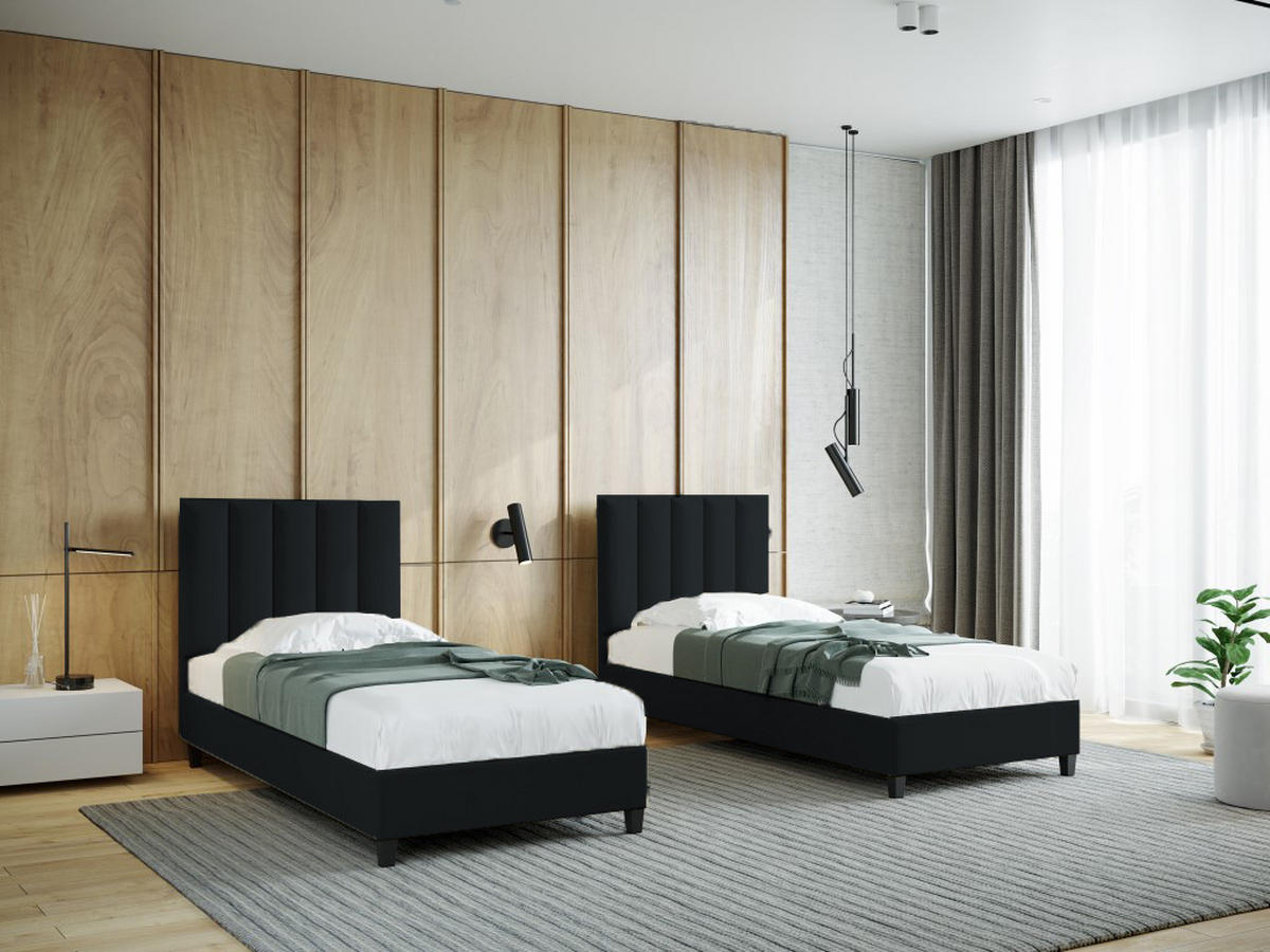 BOXBETT Kongo 80x200 cm, Kinderbett, schwarz - Schwarz, Holz/Kunststoff (80/200cm) - Margaret Hadas24