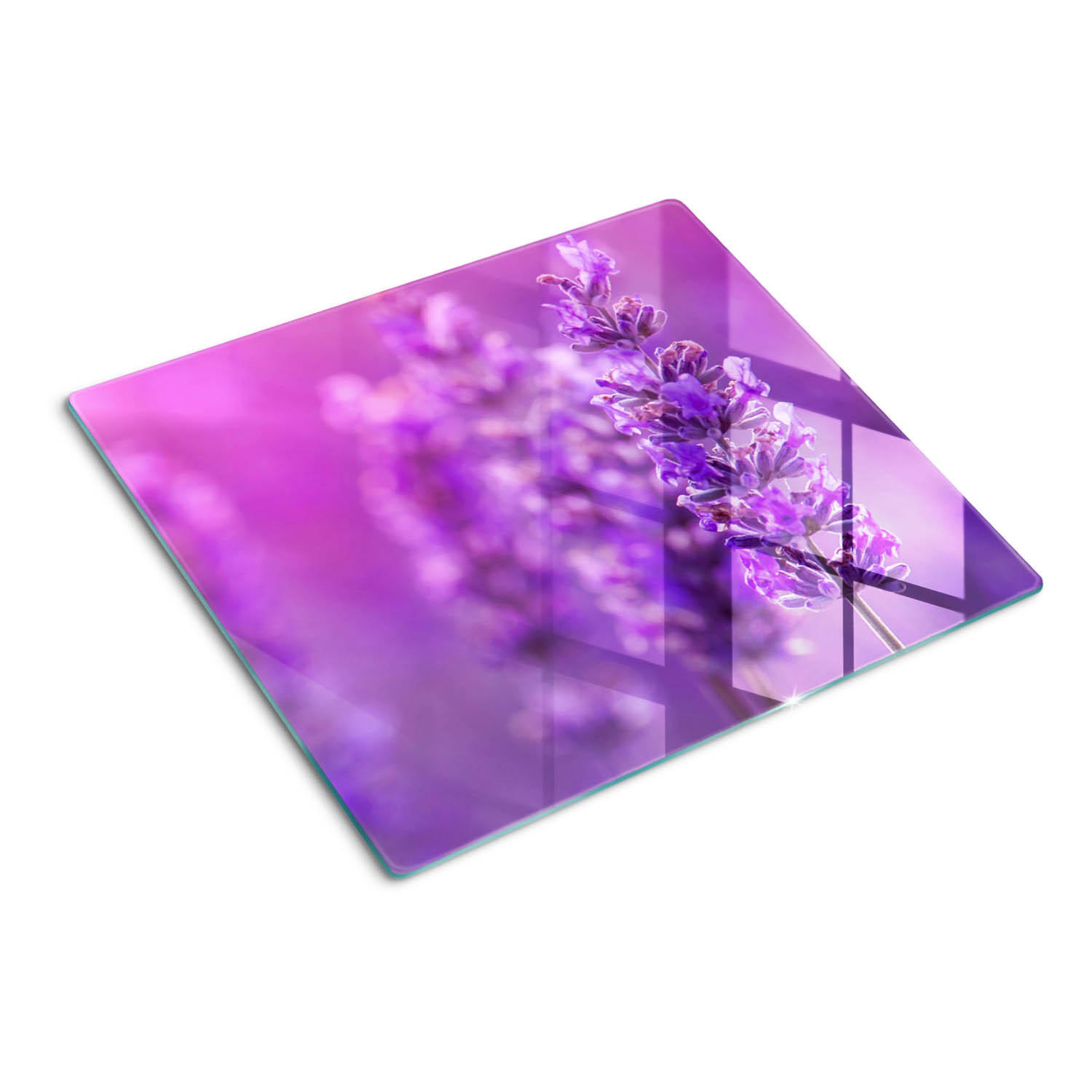 Tulup Glasplatte Lila 60x0.4x52 cm
