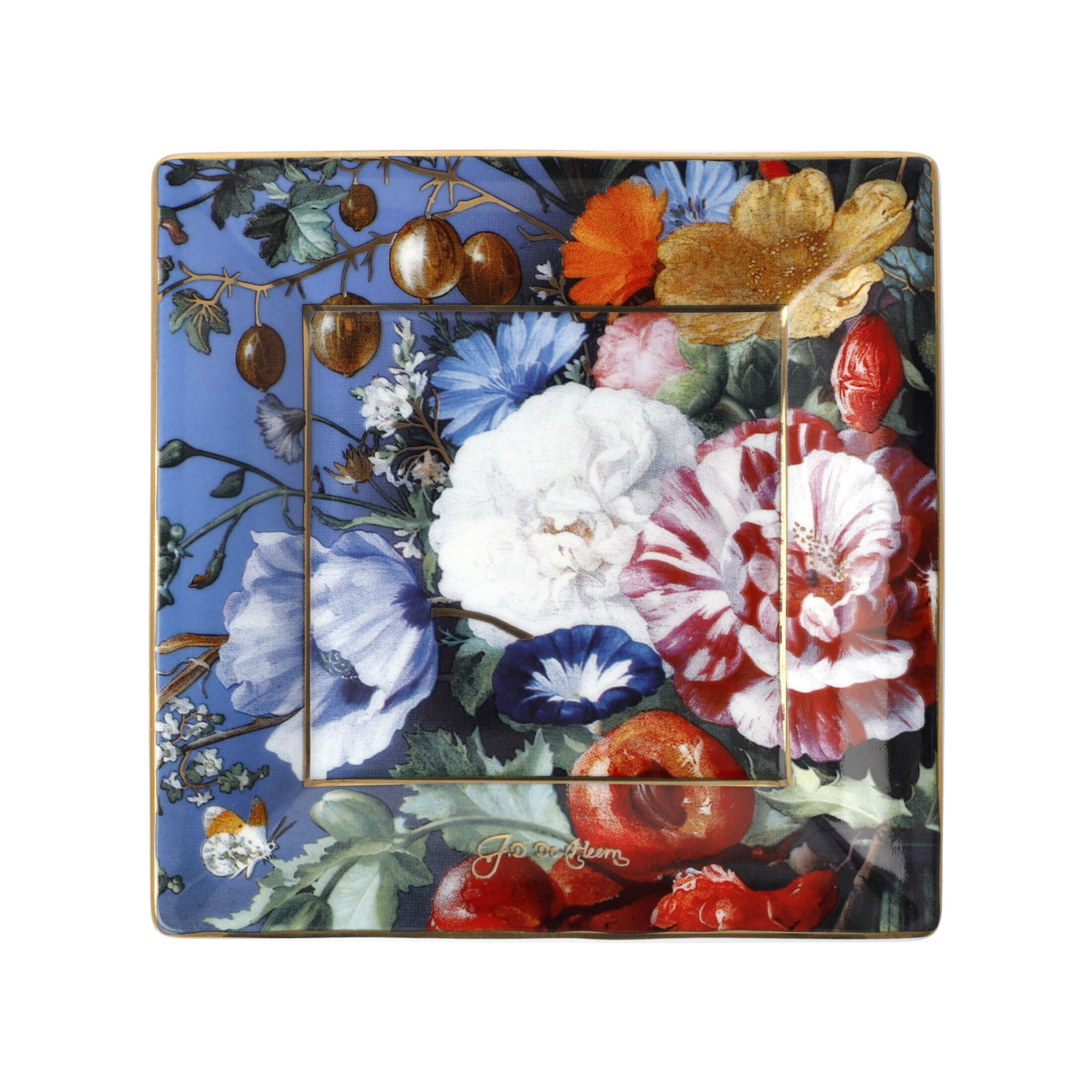 KÜNSTLERSCHALE Jan Davidsz de Heem - Sommerblumen, Artis Orbis, Fine Bone China, Bunt, 12 x 12 cm - Multicolor, Keramik (1.5cm) - Goebel