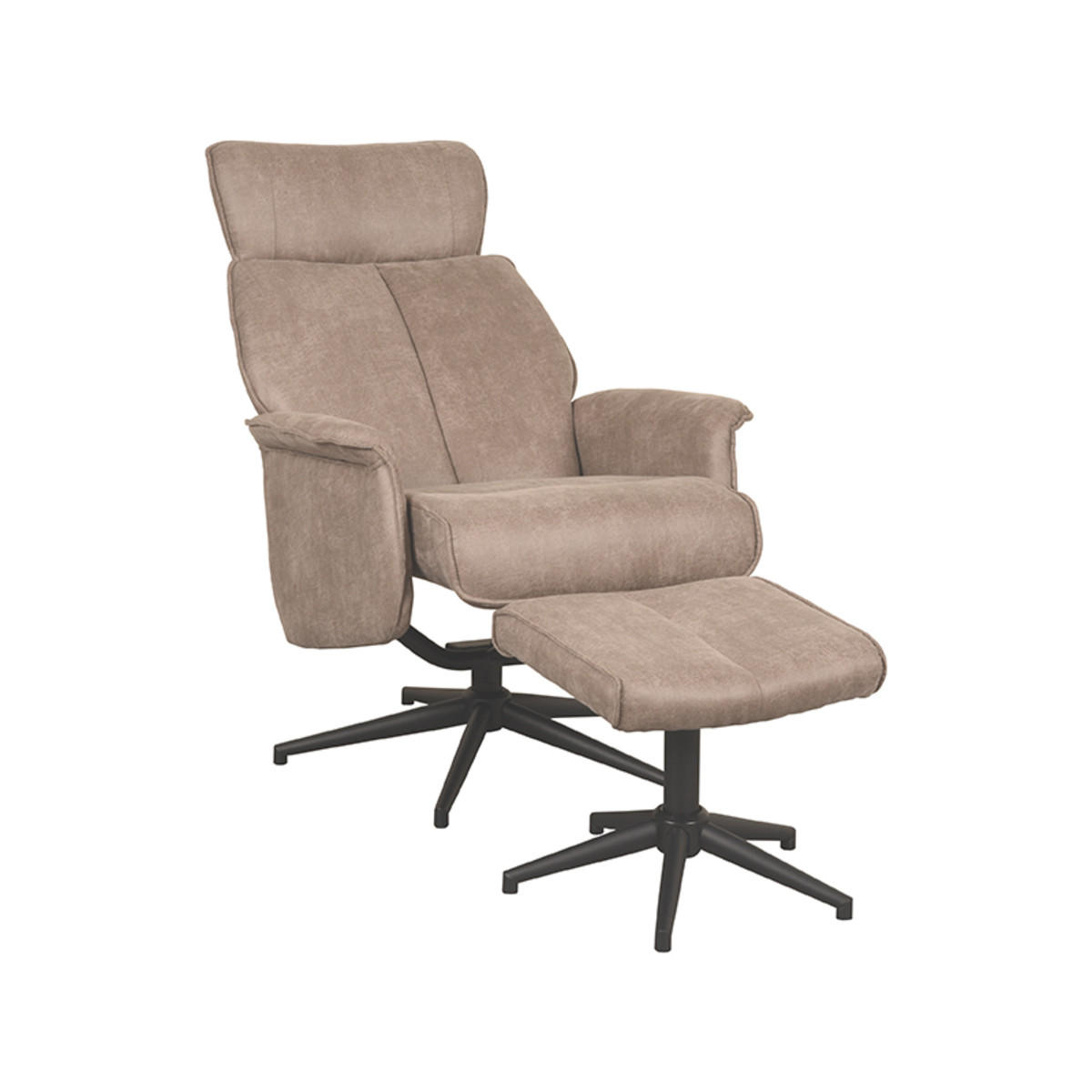 SESSEL Verdal Taupe 79/77/109 cm - Taupe, Textil (77/109/79cm) - LABEL51