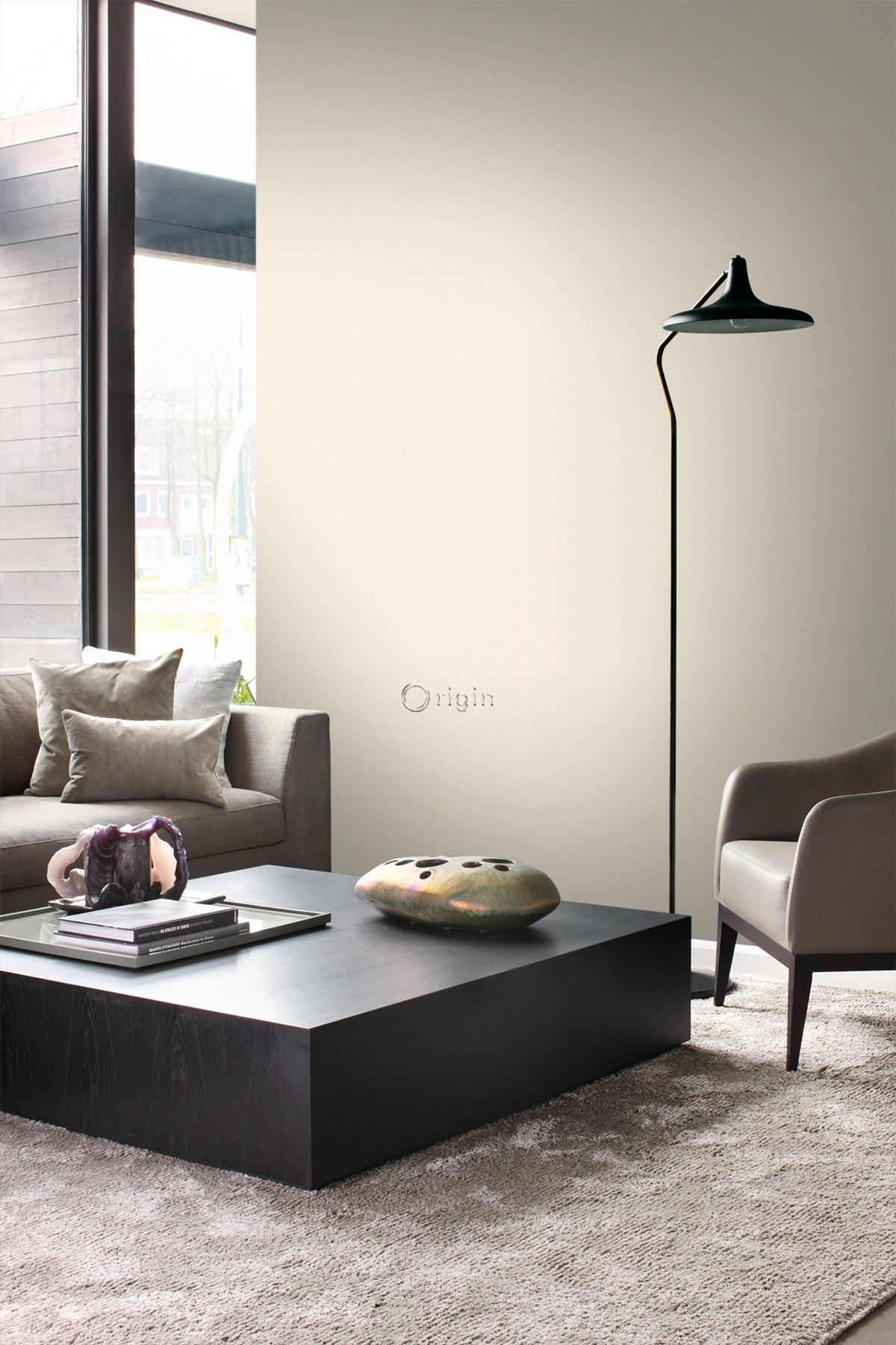 TAPETE kleine Ornamente 53 cm x 10.05 m - Beige, Papier (53/1000cm) - Origin Wallcoverings