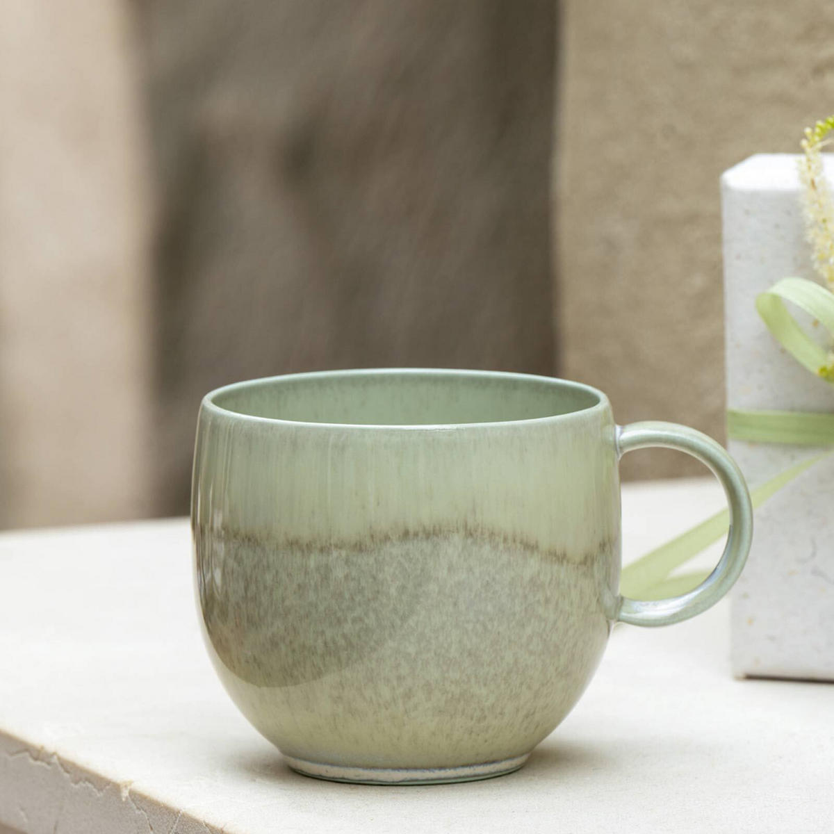 HENKELBECHER Perlemor Alga grün 290 ml 6er Set - Grün, Keramik (0.29L) - like.Villeroy & Boch