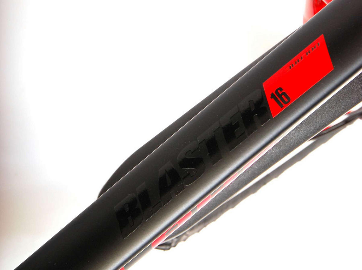 KINDERFAHRRAD Blaster - Jungen - 16 Zoll - Rücktritt + Handbremse - Schwarz - Rot/Schwarz, Metall (48cm) - TPFSports