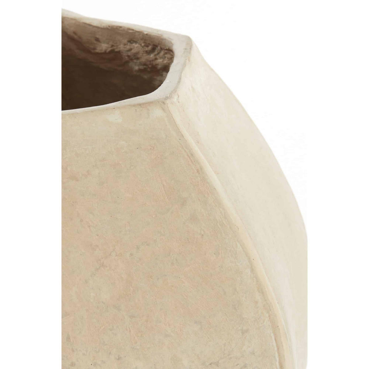 VASE Melis Weiß Ø37/32,5 cm - Weiß, Papier (32.5cm) - Light & Living