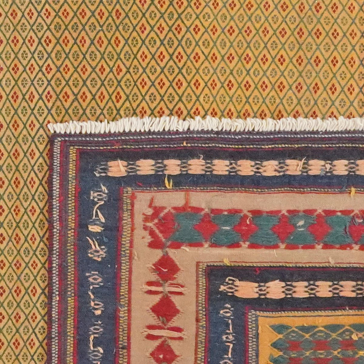 KELIM-TEPPICH handgewebt Sumak Afshar Gelb 265/219 cm Schurwolle - Gelb, Textil (219/265cm) - Looma