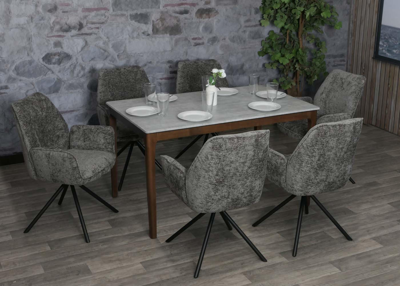 Thumbnail - MCW Esszimmerstuhl, Anthrazit, Schwarz, Textil, 60x86x60 cm, Esszimmer, Stühle, Esszimmerstühle, Vierfußstühle