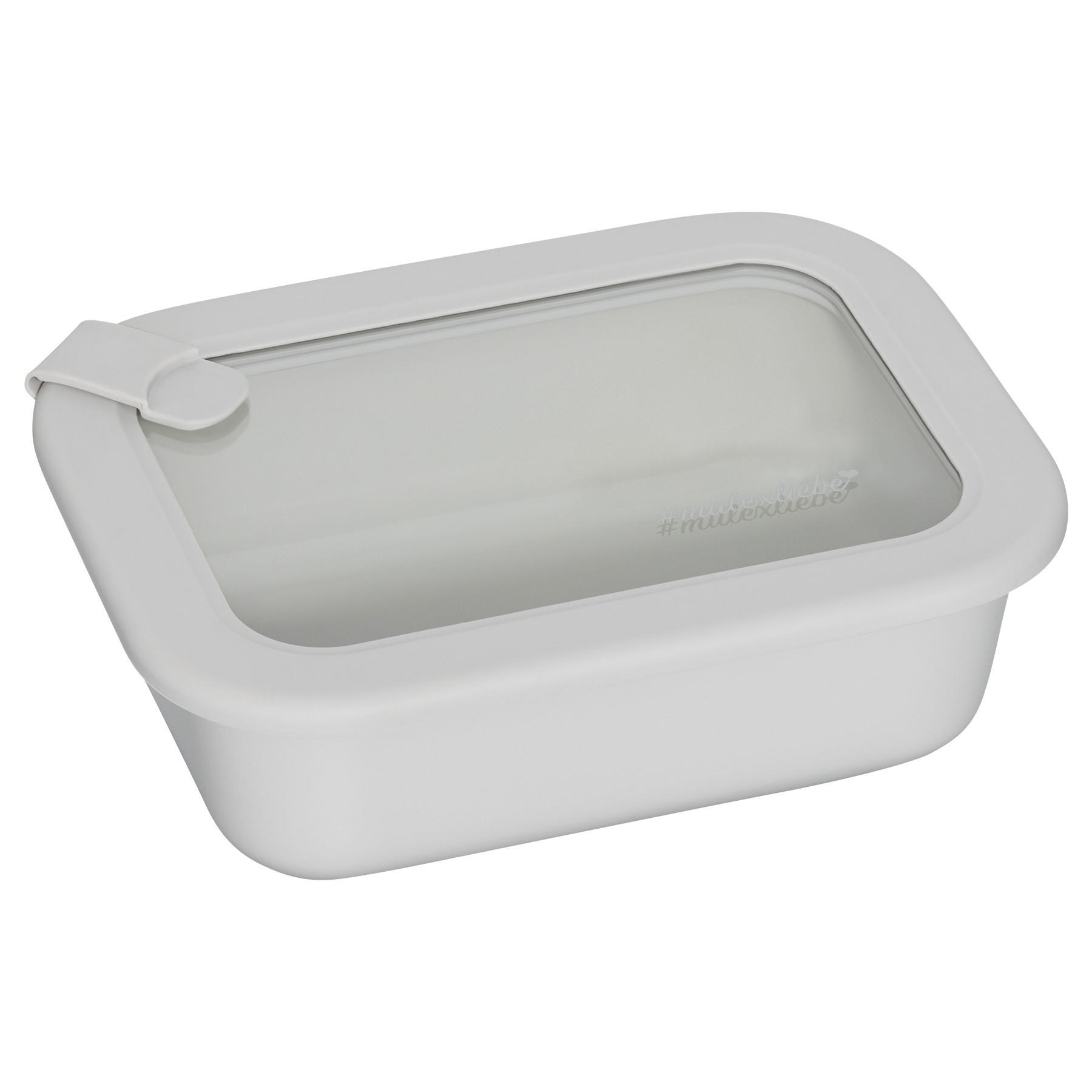FRISCHHALTEDOSE LUND Meal Cube grau 640 ml - Grau, Glas (13/6/18cm) - Mulex