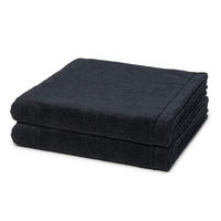 DUSCHTUCH Lifestyle 2er-Set - Schwarz, Textil (70/140cm) - Cawoe