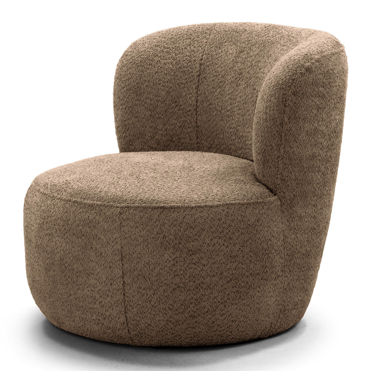 SESSEL - Hellbraun/Schwarz, Kunststoff/Textil (78/75/84cm) - home24