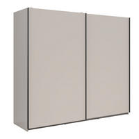 SCHWEBETÜRENSCHRANK Tetrix Kaschmir 183 / 60 / 195,5cm - Kaschmir/Braun, Holzwerkstoff (183/196/60cm) - Feldmann-Wohnen