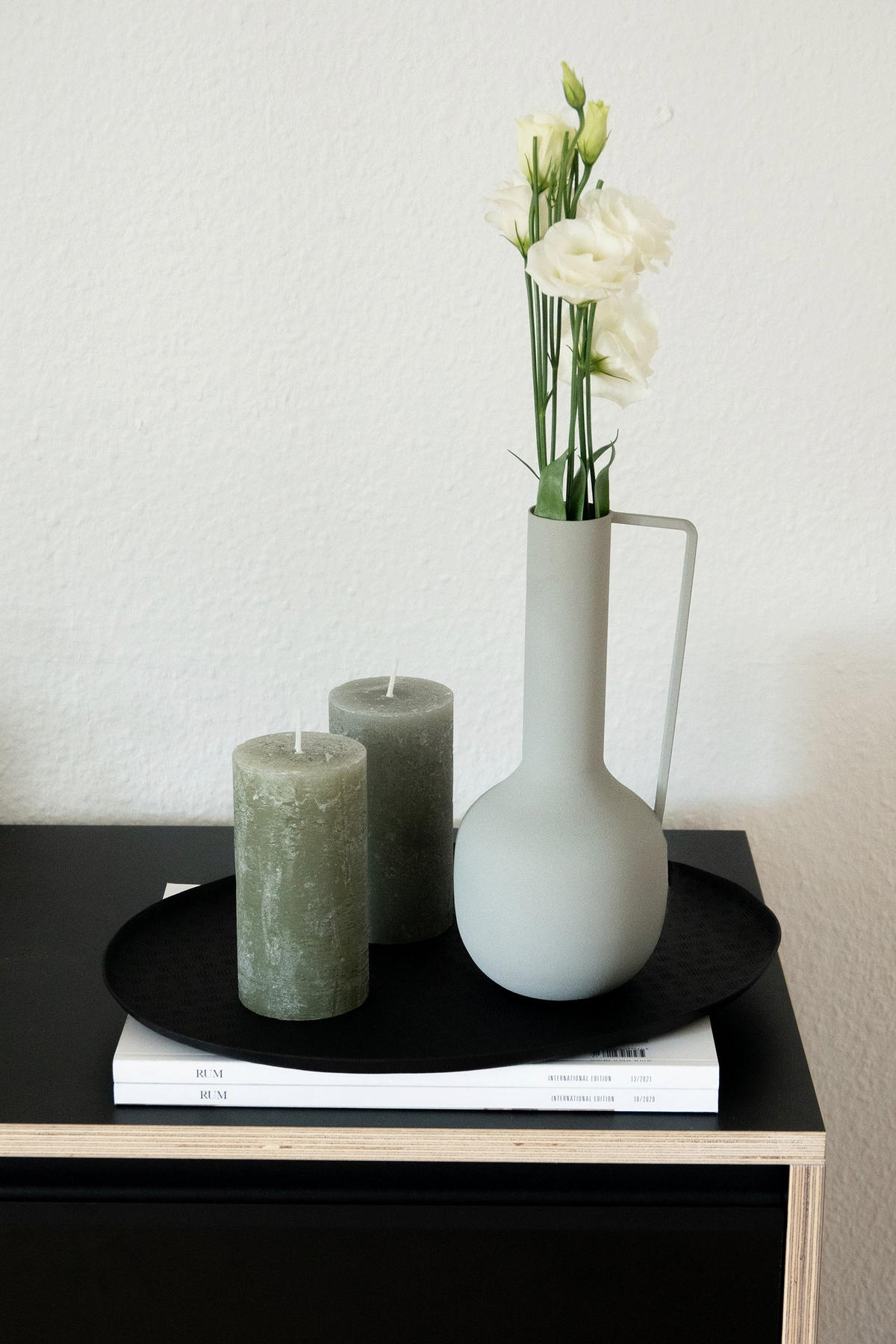 KUGELVASE Sila in Grau 25 cm - Grau, Metall (25cm) - LaLe Living